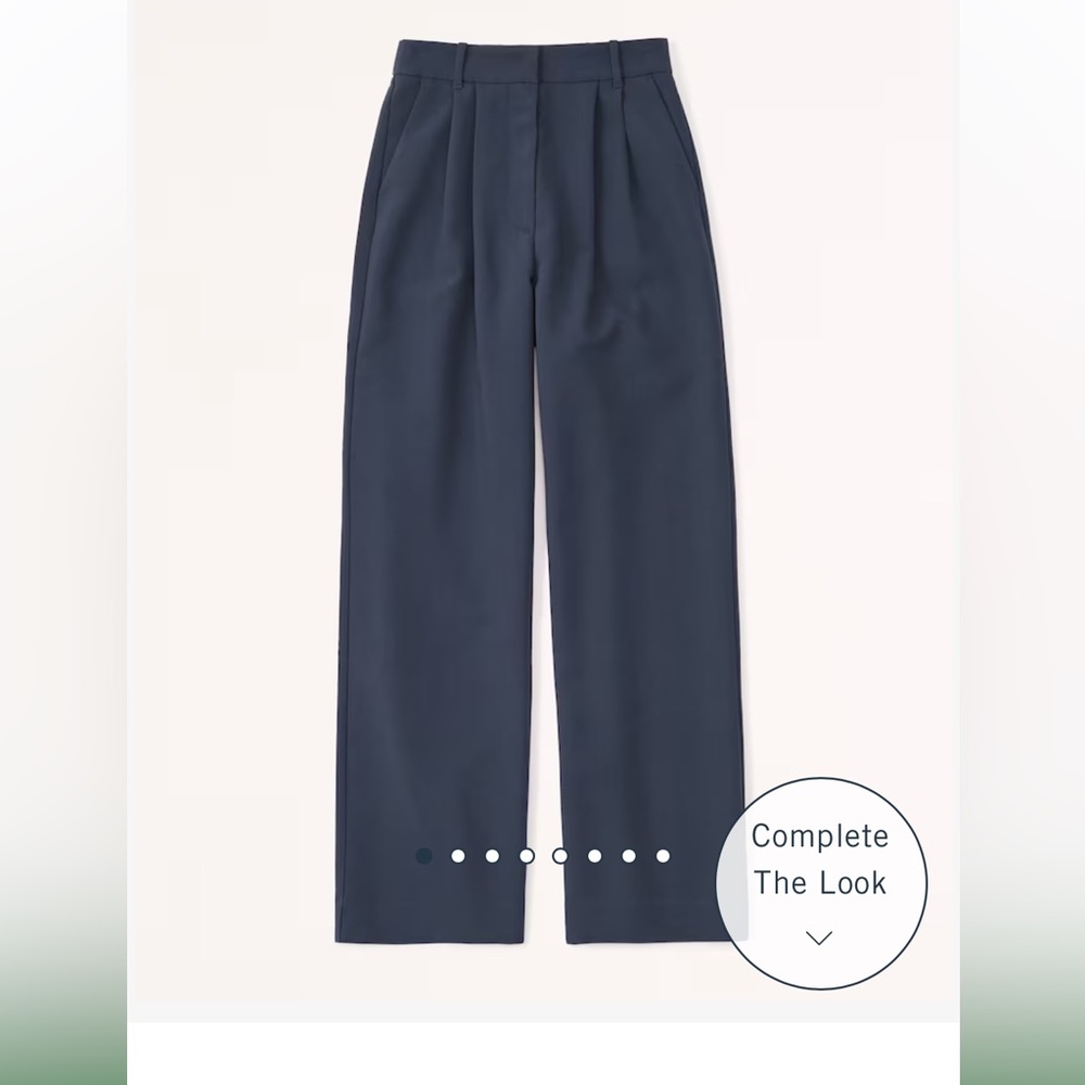 Abercrombie navy sloane tailored pant